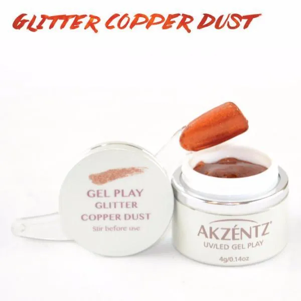 Akzentz Gel Play - Glitter Copper Dust