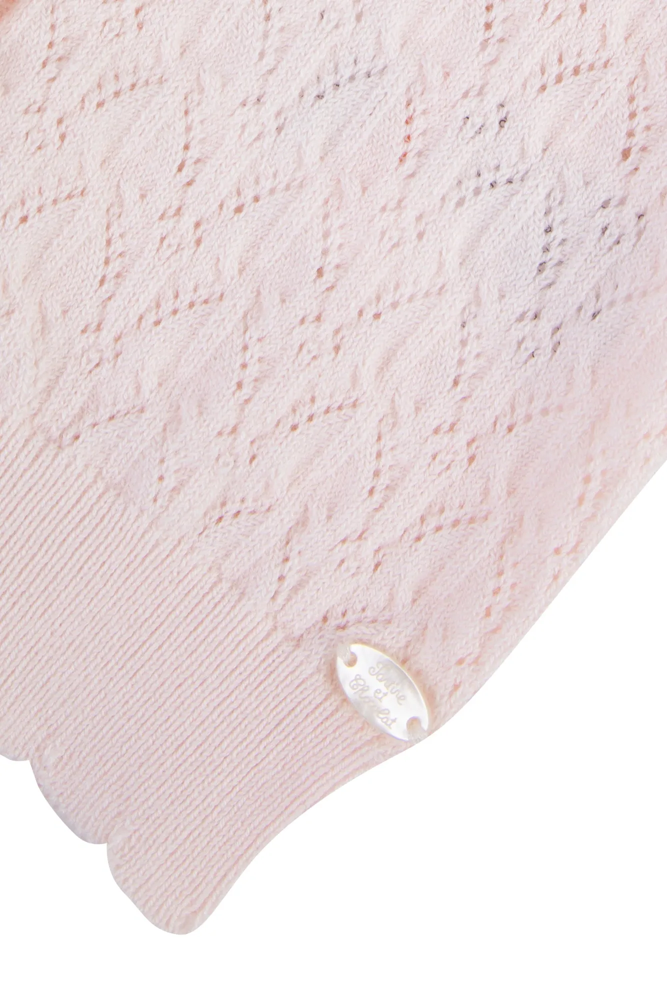 Cardigan - Pale pink knitwear openwork