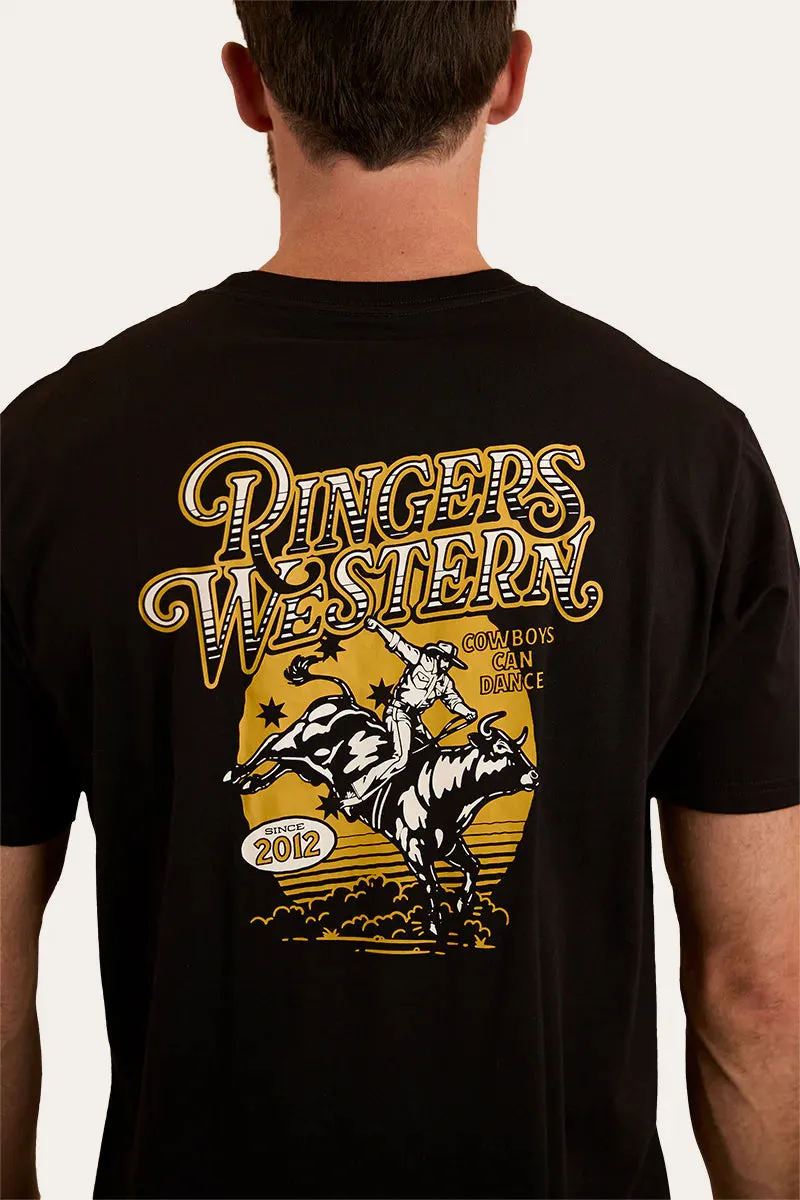 Cowboys can dance Mens Loose Fit T-Shirt - Black & Gold