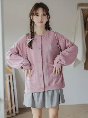 Drop Loose Dusty Jacket Shoulder Sleeve Pink Fit