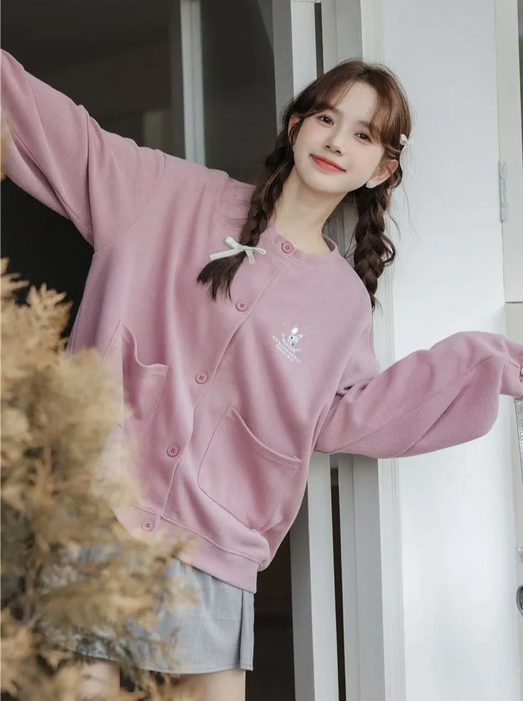 Drop Loose Dusty Jacket Shoulder Sleeve Pink Fit