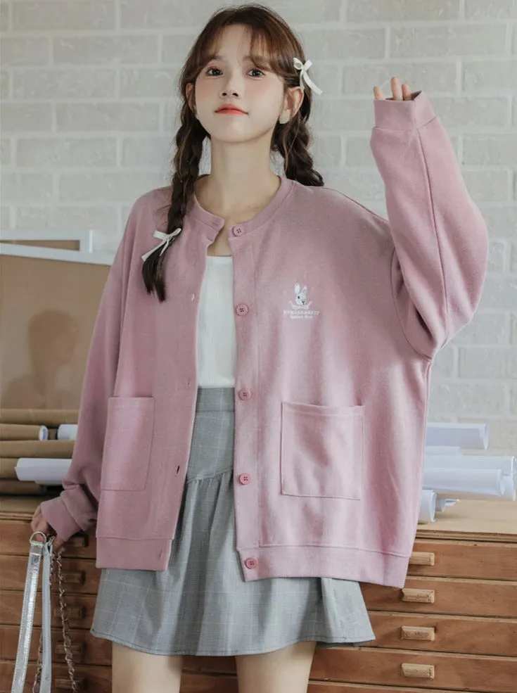 Drop Loose Dusty Jacket Shoulder Sleeve Pink Fit