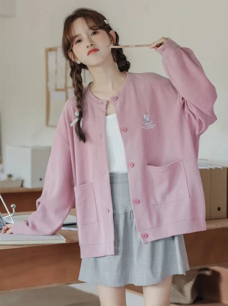 Drop Loose Dusty Jacket Shoulder Sleeve Pink Fit