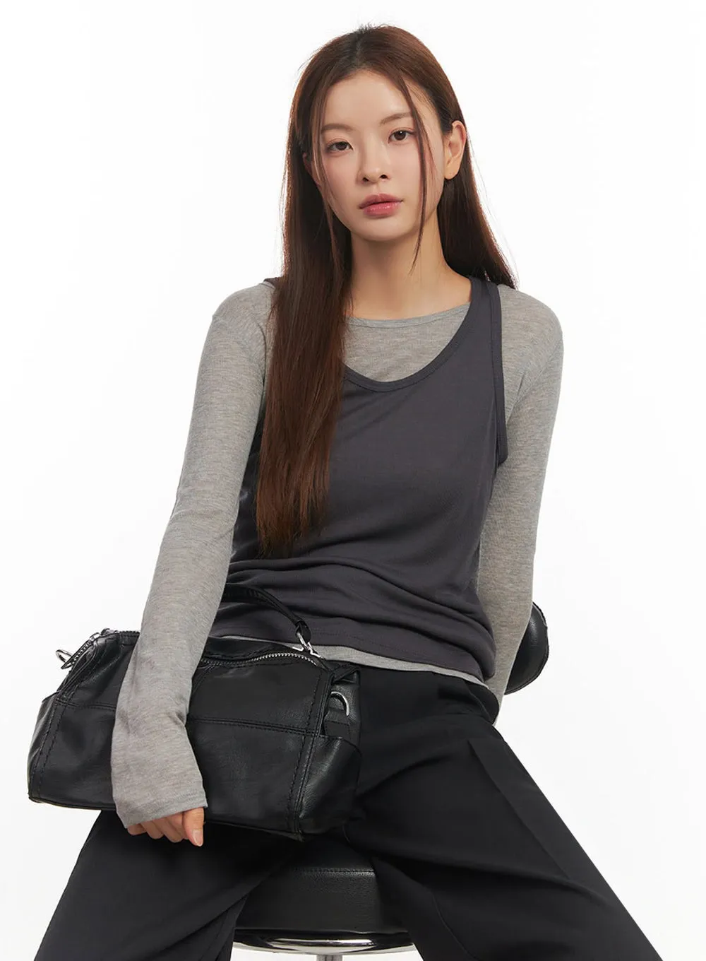 Essential Sheer Long-Sleeve Top IM524
