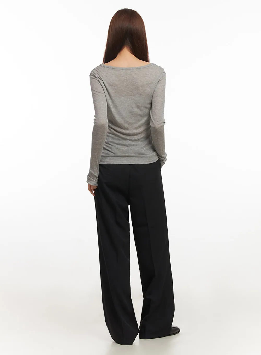 Essential Sheer Long-Sleeve Top IM524
