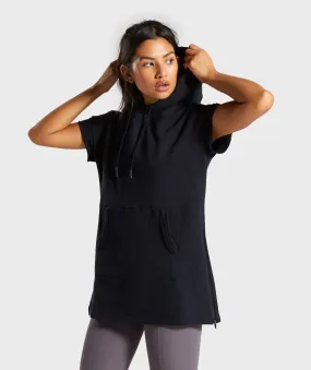 Gymshark Legacy Fitness Longline Hoodie - Black