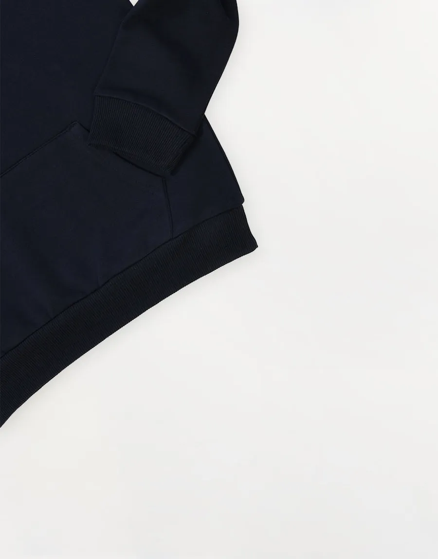 Kid's Fleece Hoodie-Navy