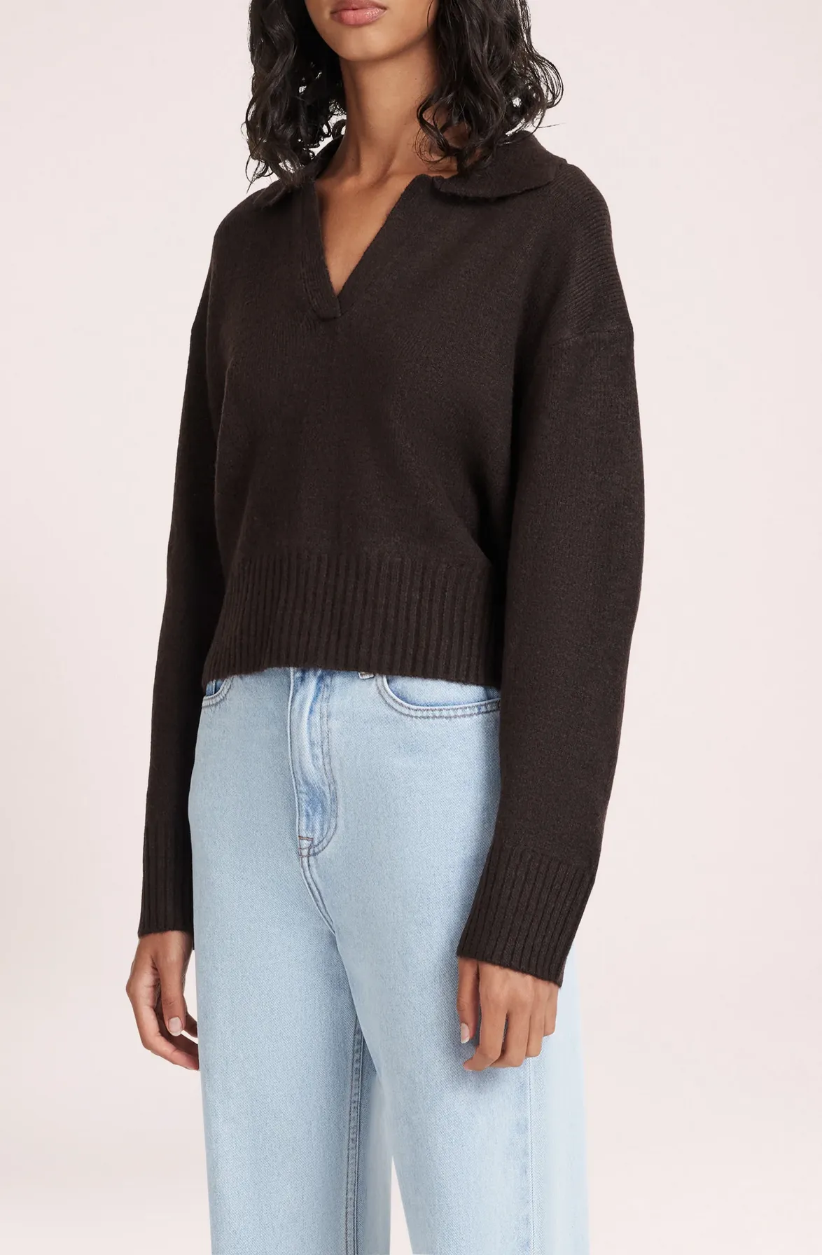 KINGSLEY RUGBY KNIT | RAISIN