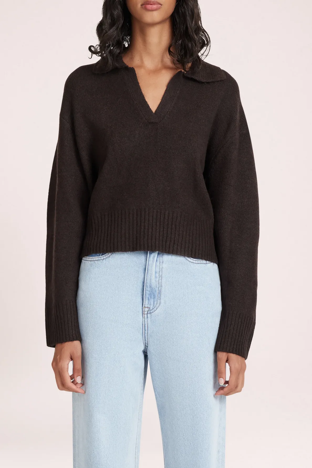 KINGSLEY RUGBY KNIT | RAISIN