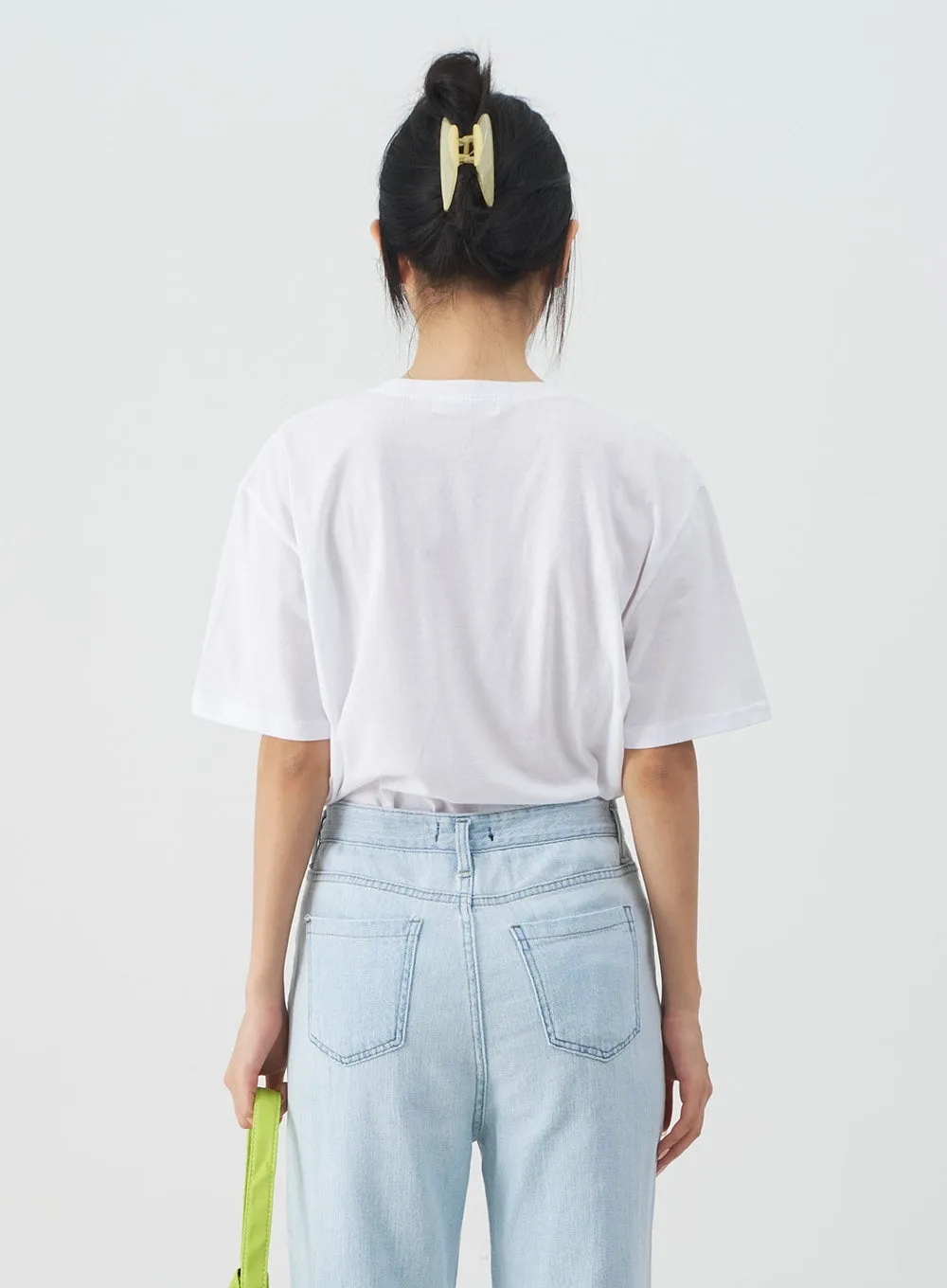 Lettered Loose Fit T-Shirt CY31