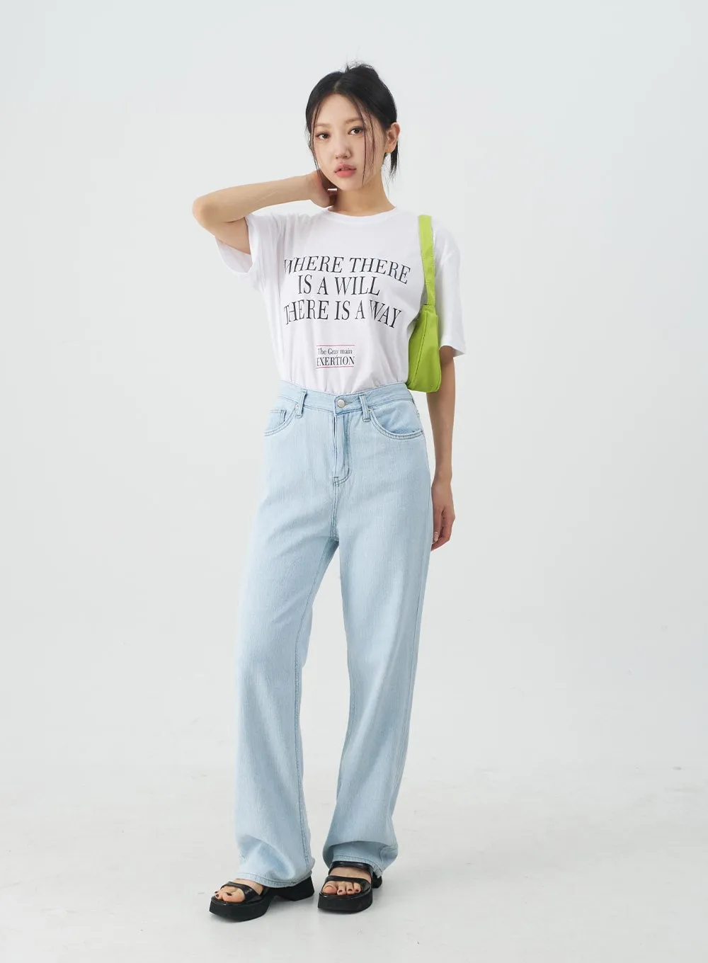 Lettered Loose Fit T-Shirt CY31