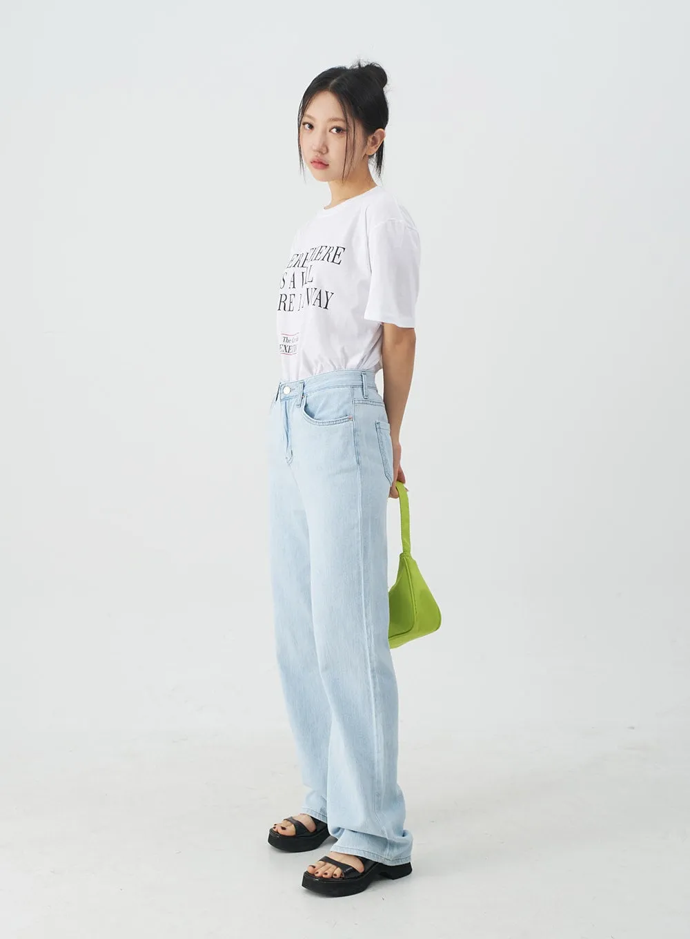 Lettered Loose Fit T-Shirt CY31