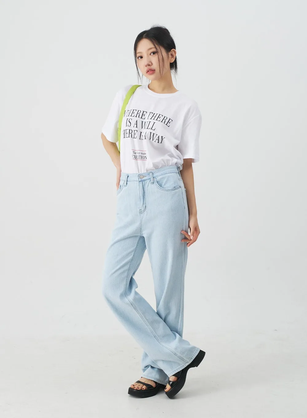 Lettered Loose Fit T-Shirt CY31