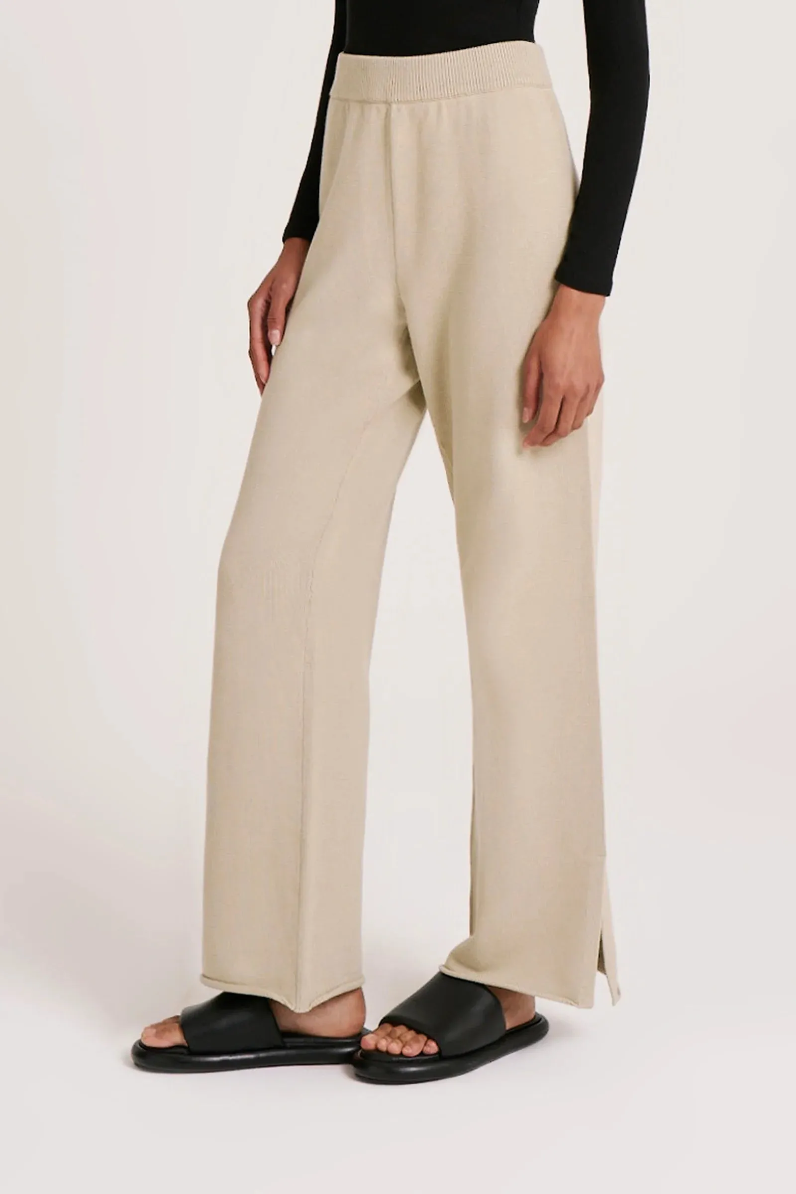 LILOU KNIT PANT | CUCUMBER