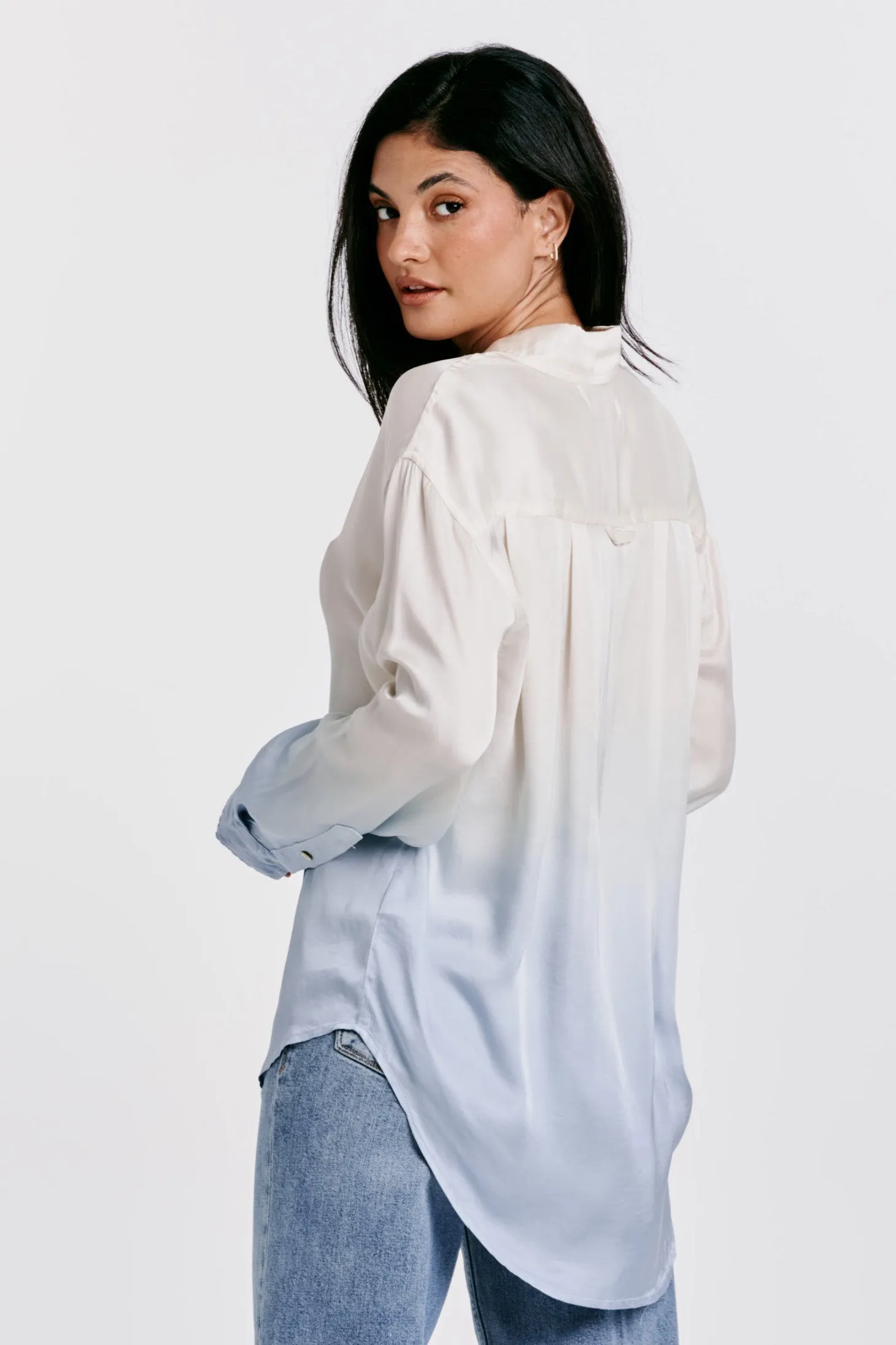 Lola Waterfall Ombre Blouse - FINAL SALE