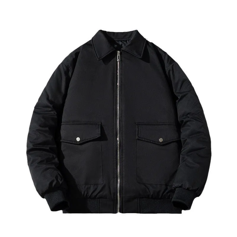 Mens Vintage Jackets Jacket Padded Workwear Jacket Trendy Baseball Uniform