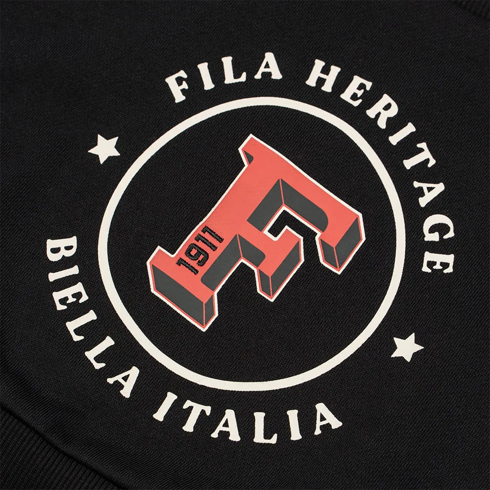 Áo Thun Crop-Top Nữ Fila Varsity Loose Fit - Đen