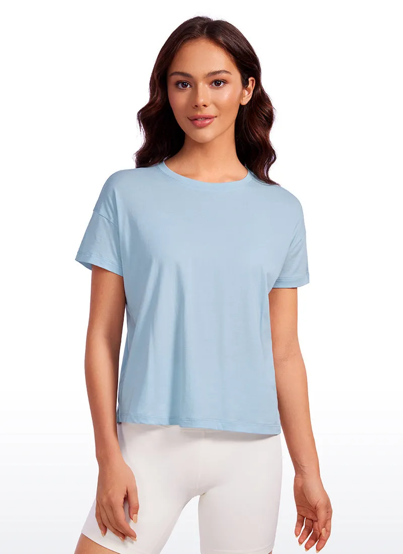 Pima Cotton Short Sleeves Loose Fit