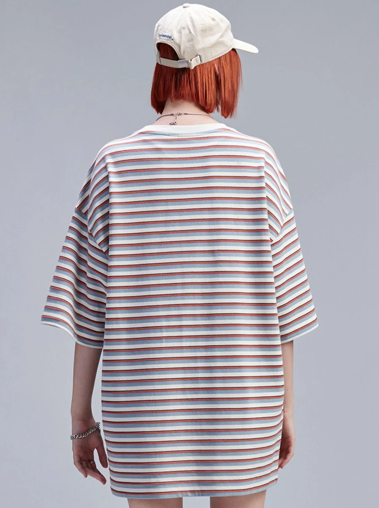 Pop Slim Border Loose T-Shirt