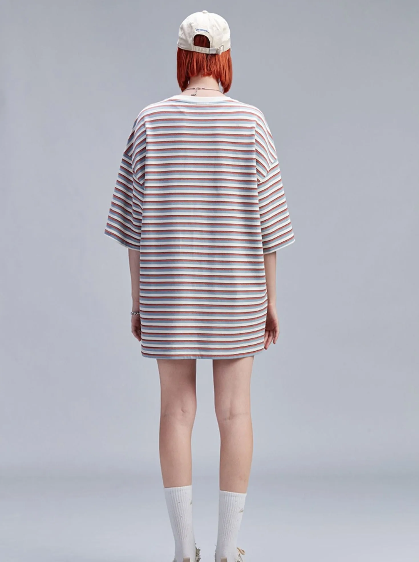 Pop Slim Border Loose T-Shirt