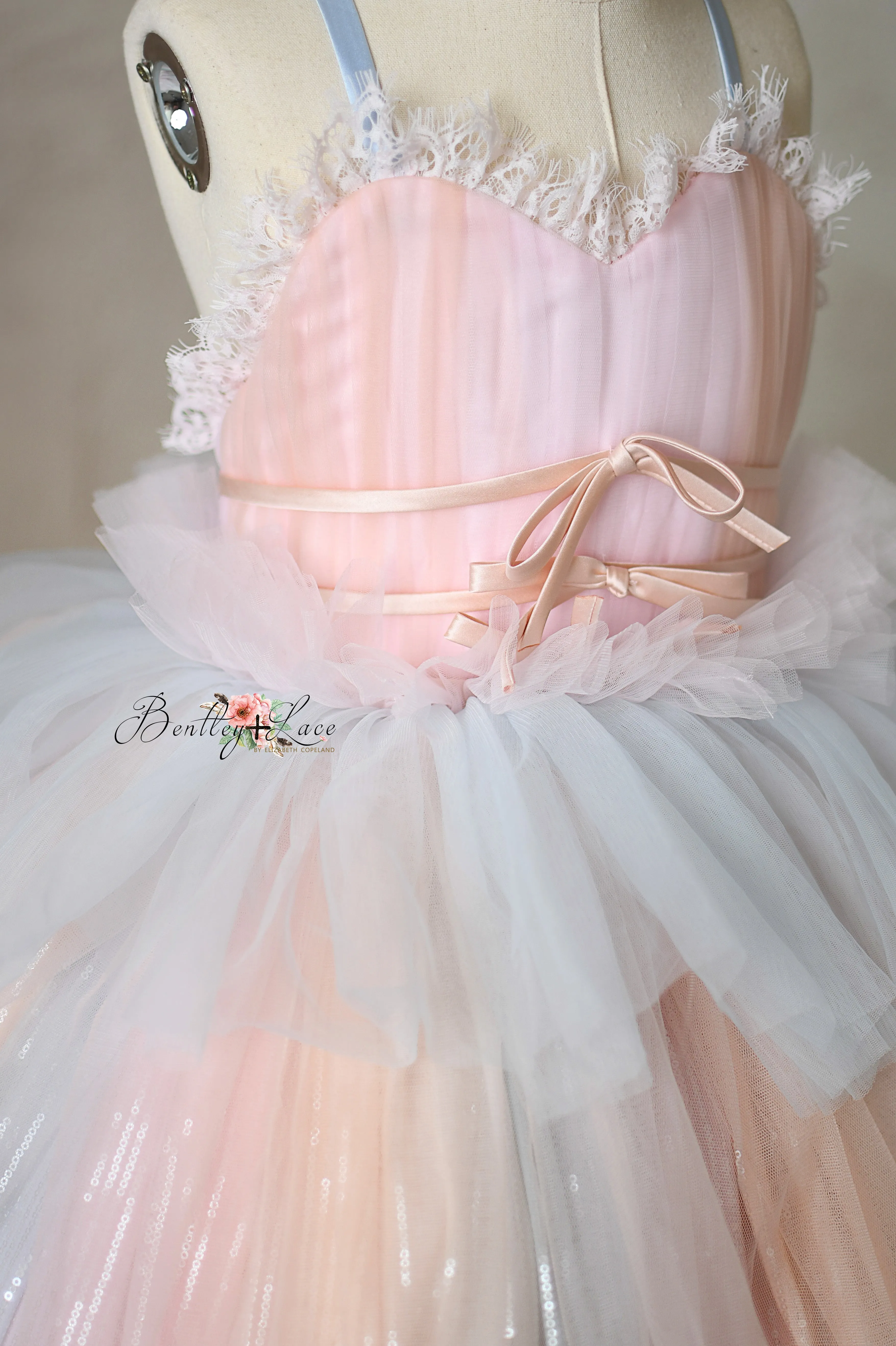 "Aurora Gleam" - Floor Length Gown - (6-7 year)