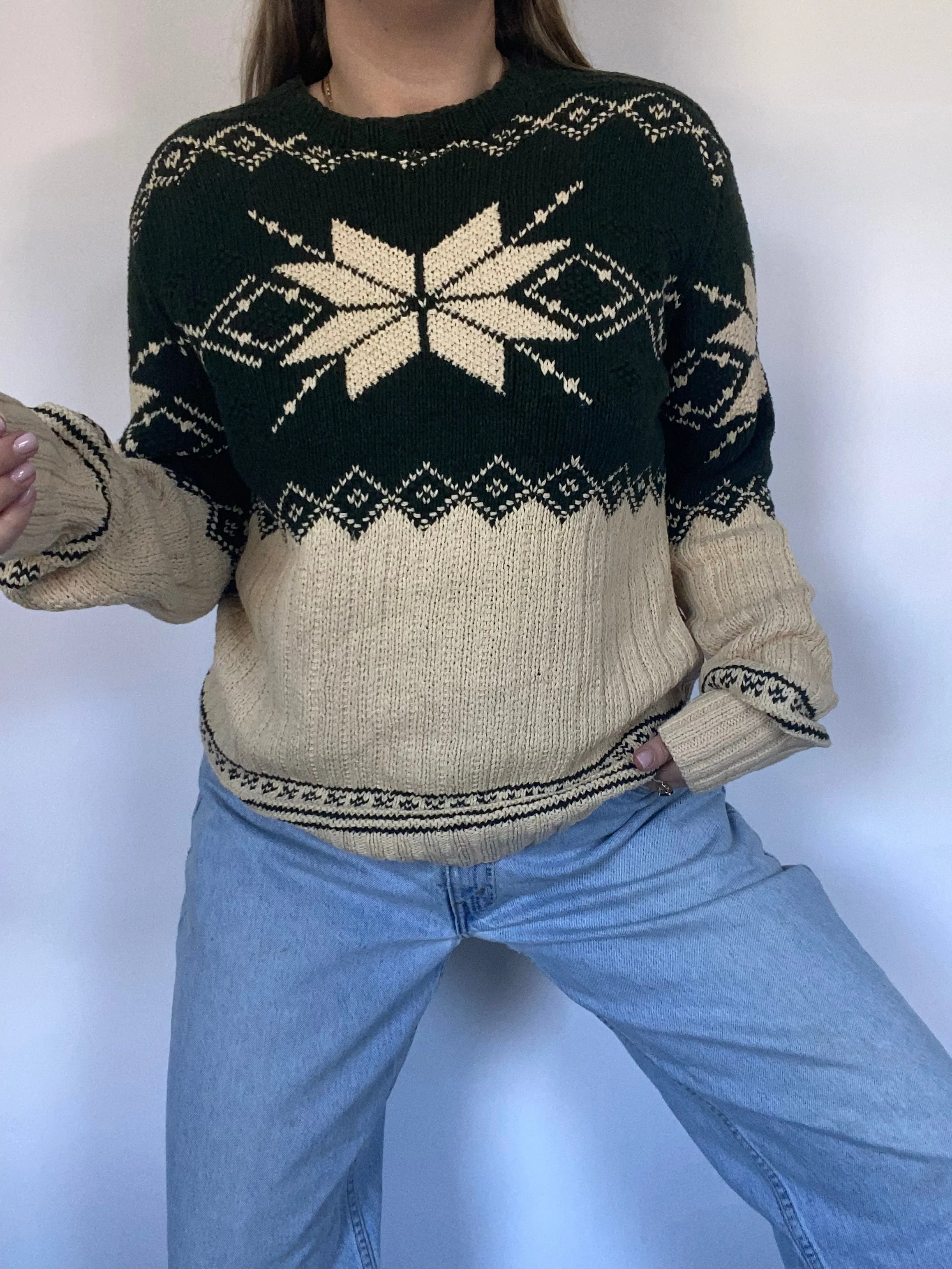 Ralph Lauren Hand Knit Sweater Size M/L