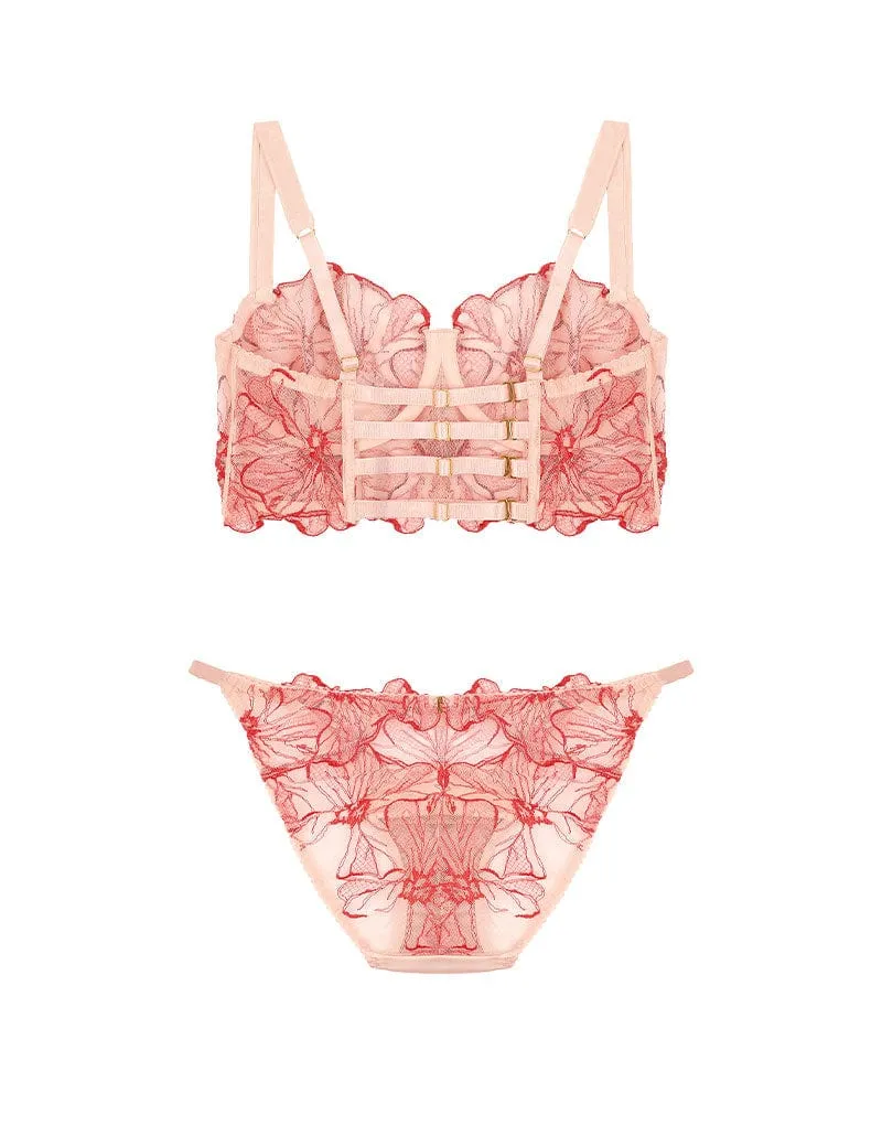 Rosa Longline Bra & Ouvert Brief