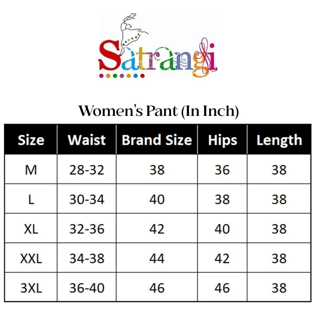 Satrangi Women's Navy Blue Viscose Lycra Trouser