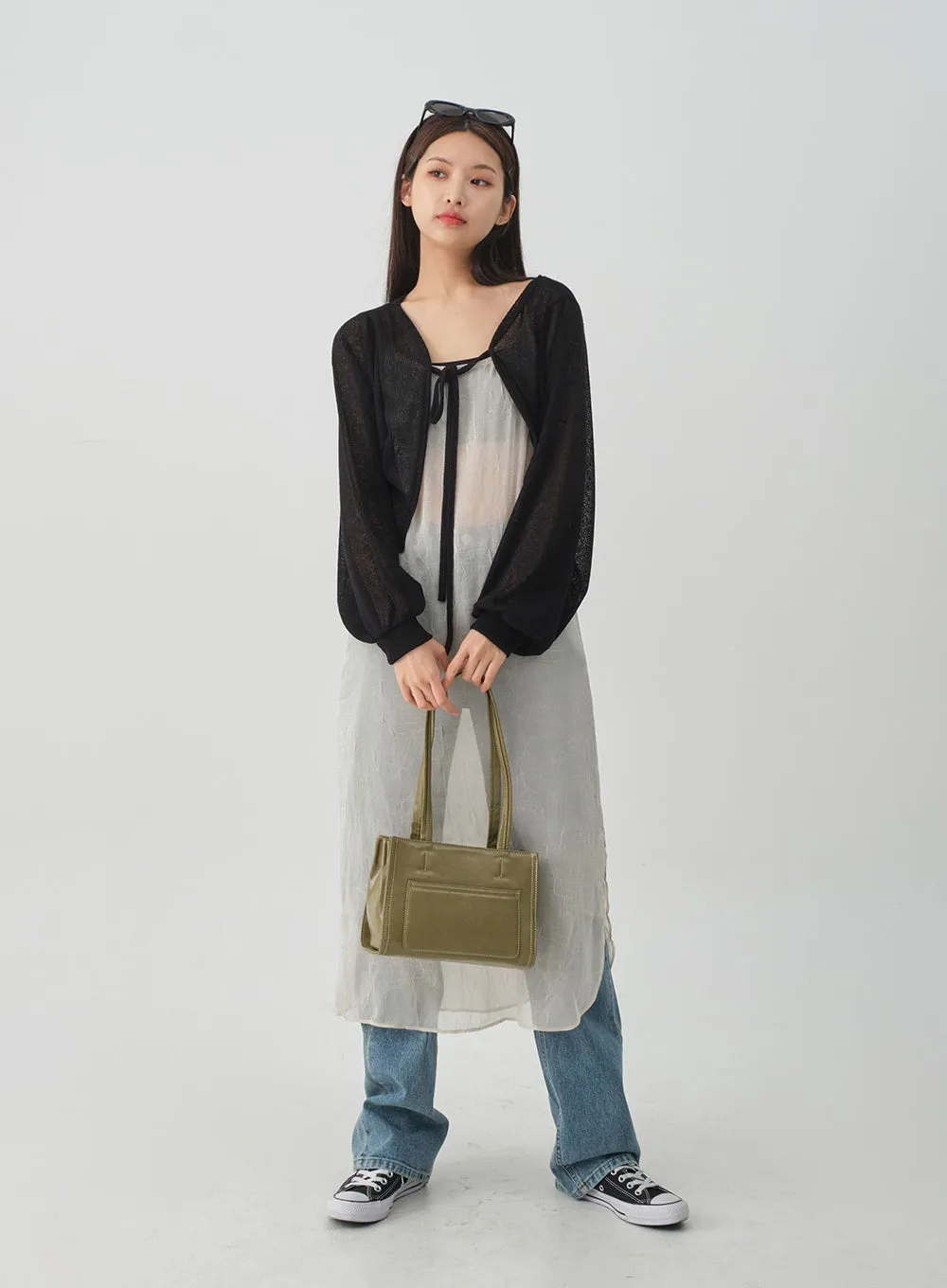 Sheer Loose Fit Bolero CJ08