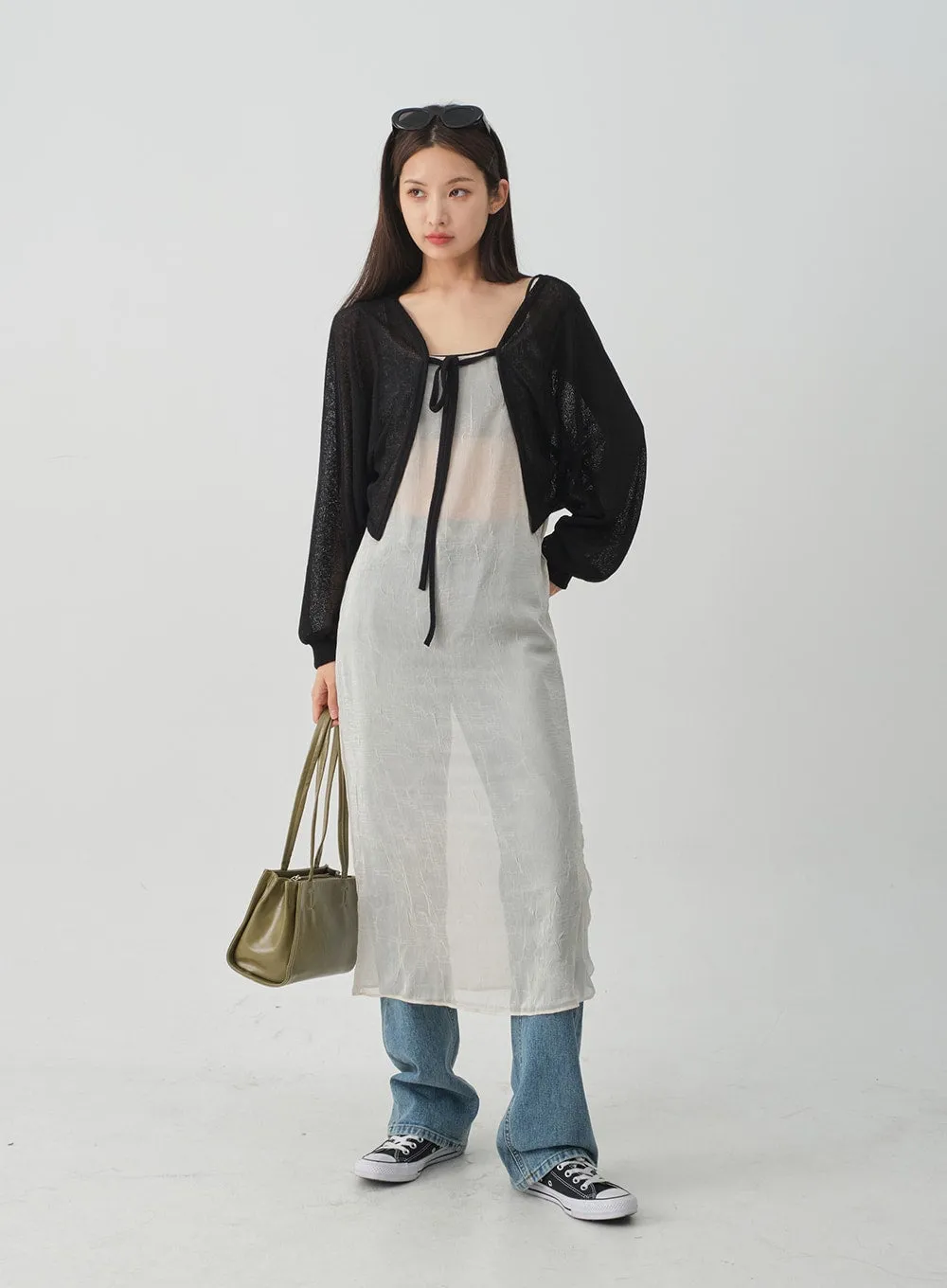 Sheer Loose Fit Bolero CJ08