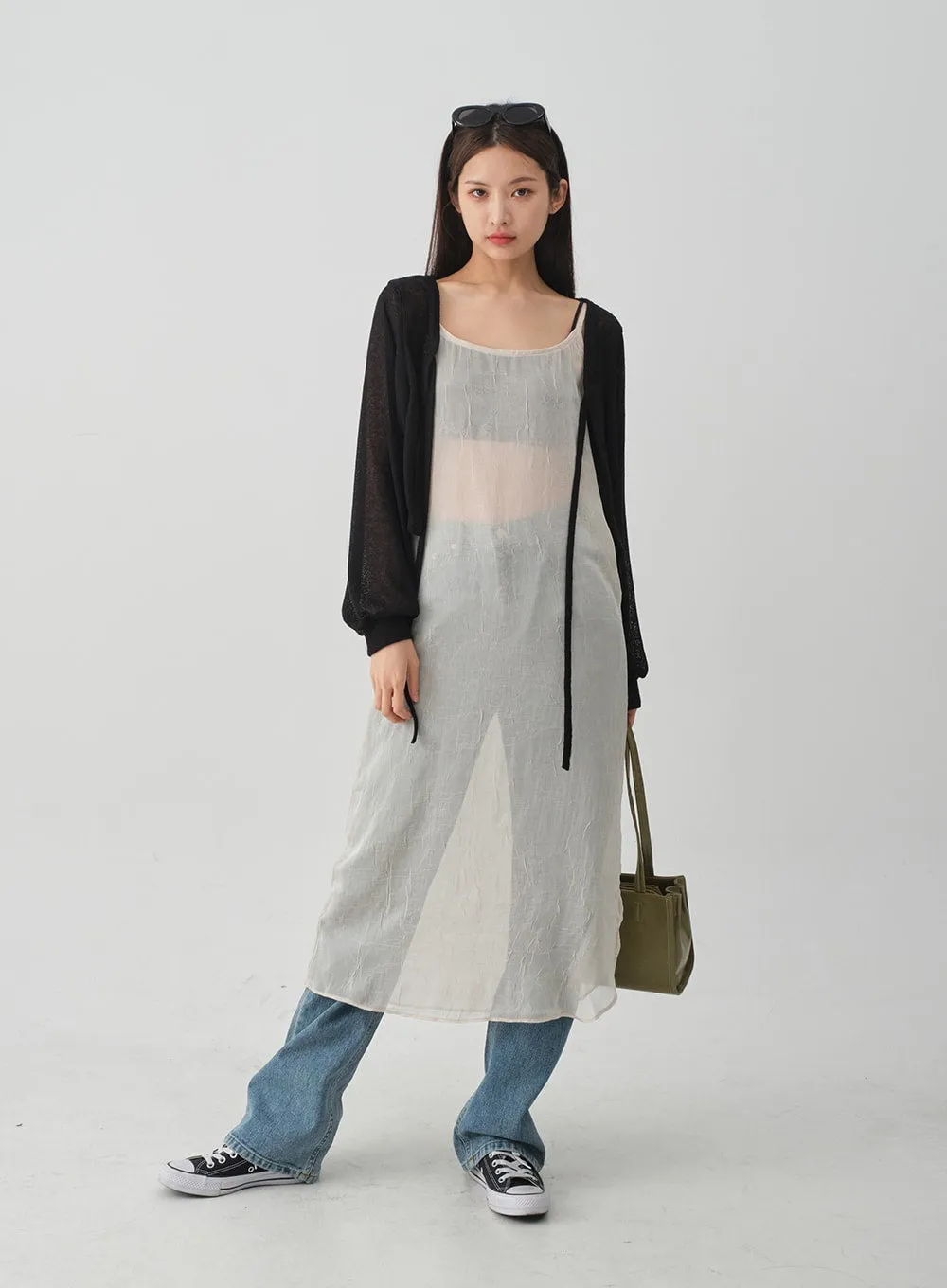 Sheer Loose Fit Bolero CJ08