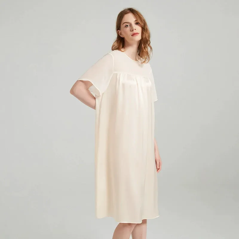 Silk Nightgown – Loose Fit, Minimalist & Comfortable