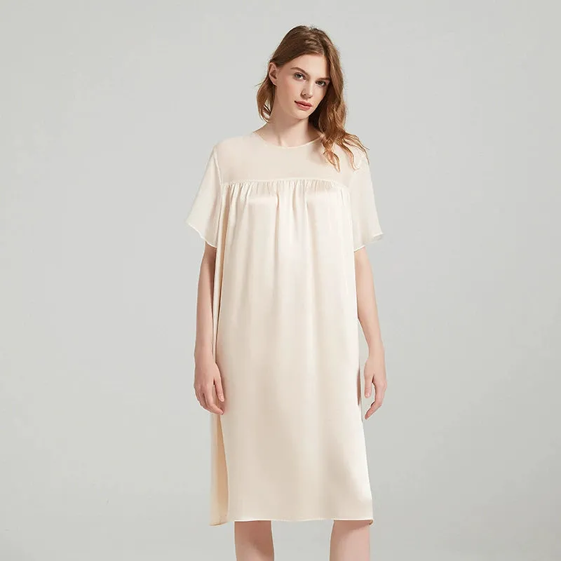 Silk Nightgown – Loose Fit, Minimalist & Comfortable
