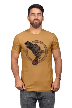 Skumi Mens T Shirt Cocky Want a Cracker Camel