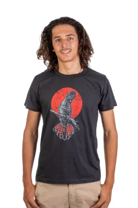 Skumi Mens T Shirt Rain Time Charcoal