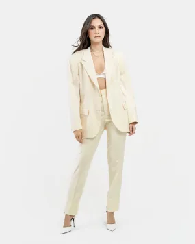 Slacks with zipper on hem (Sunshine)