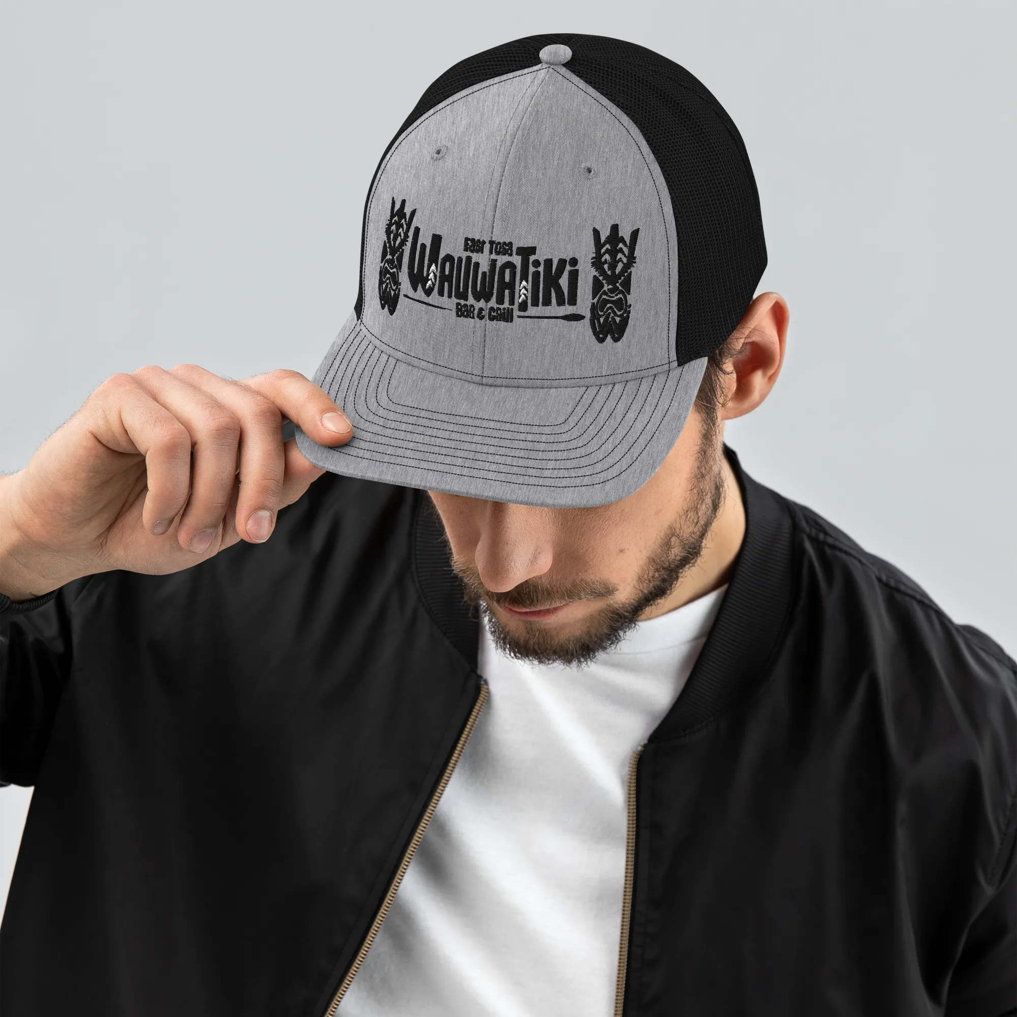 Tiki Trucker Cap Grey
