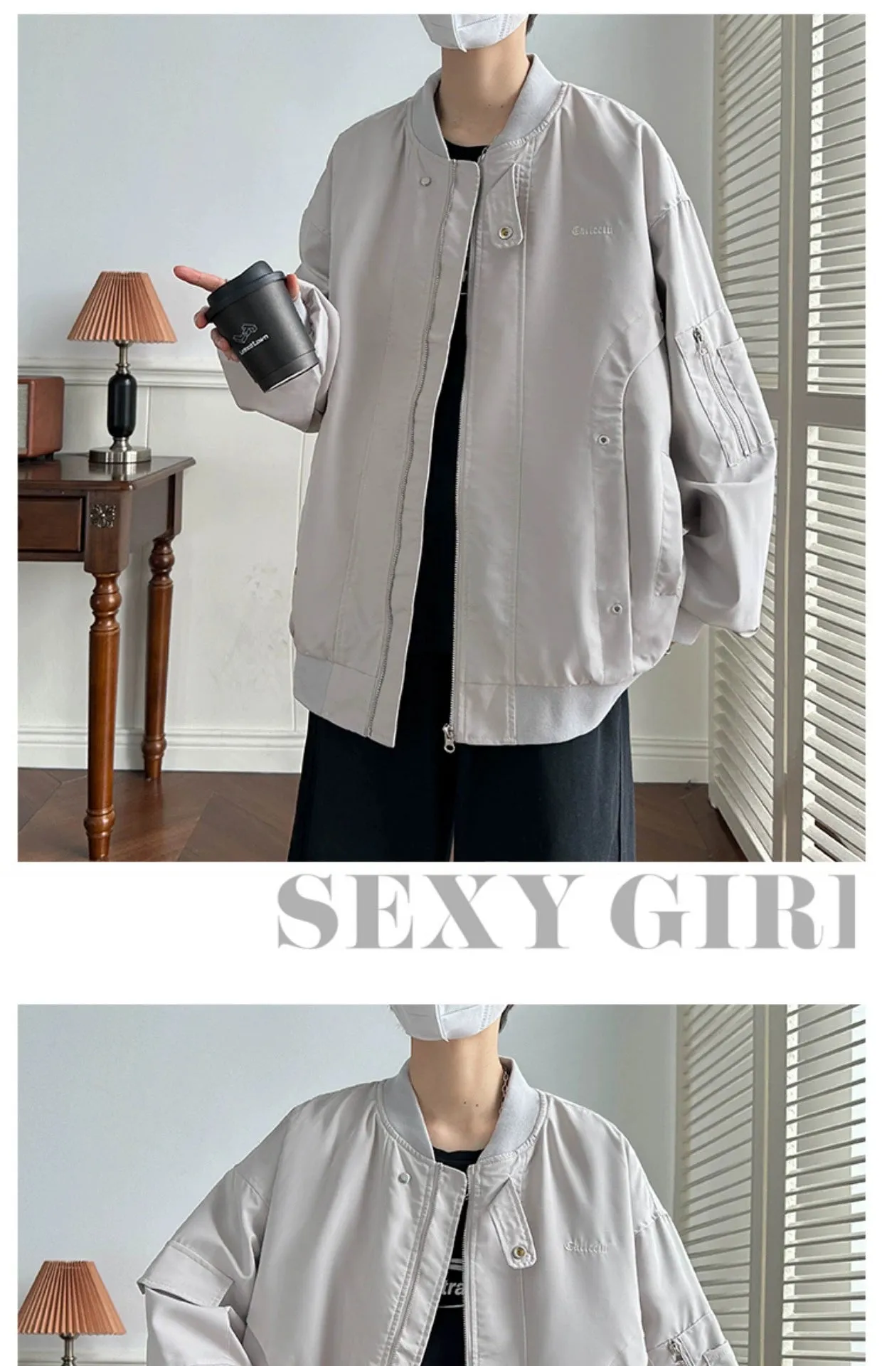 Trendy Spring and Autumn Loose Street Pilot Jacket