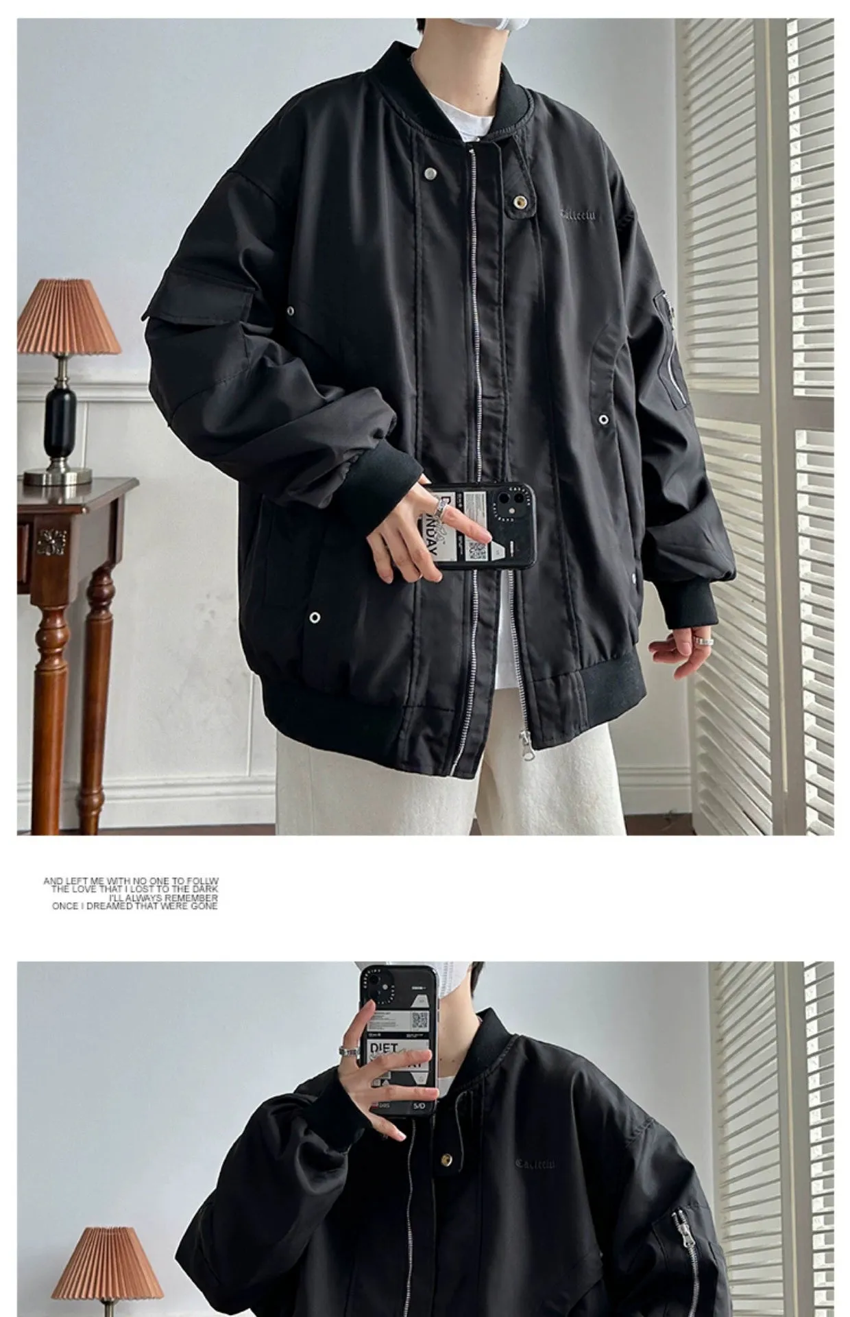 Trendy Spring and Autumn Loose Street Pilot Jacket