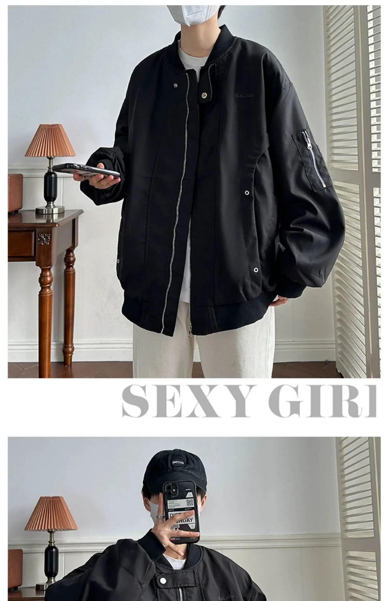 Trendy Spring and Autumn Loose Street Pilot Jacket