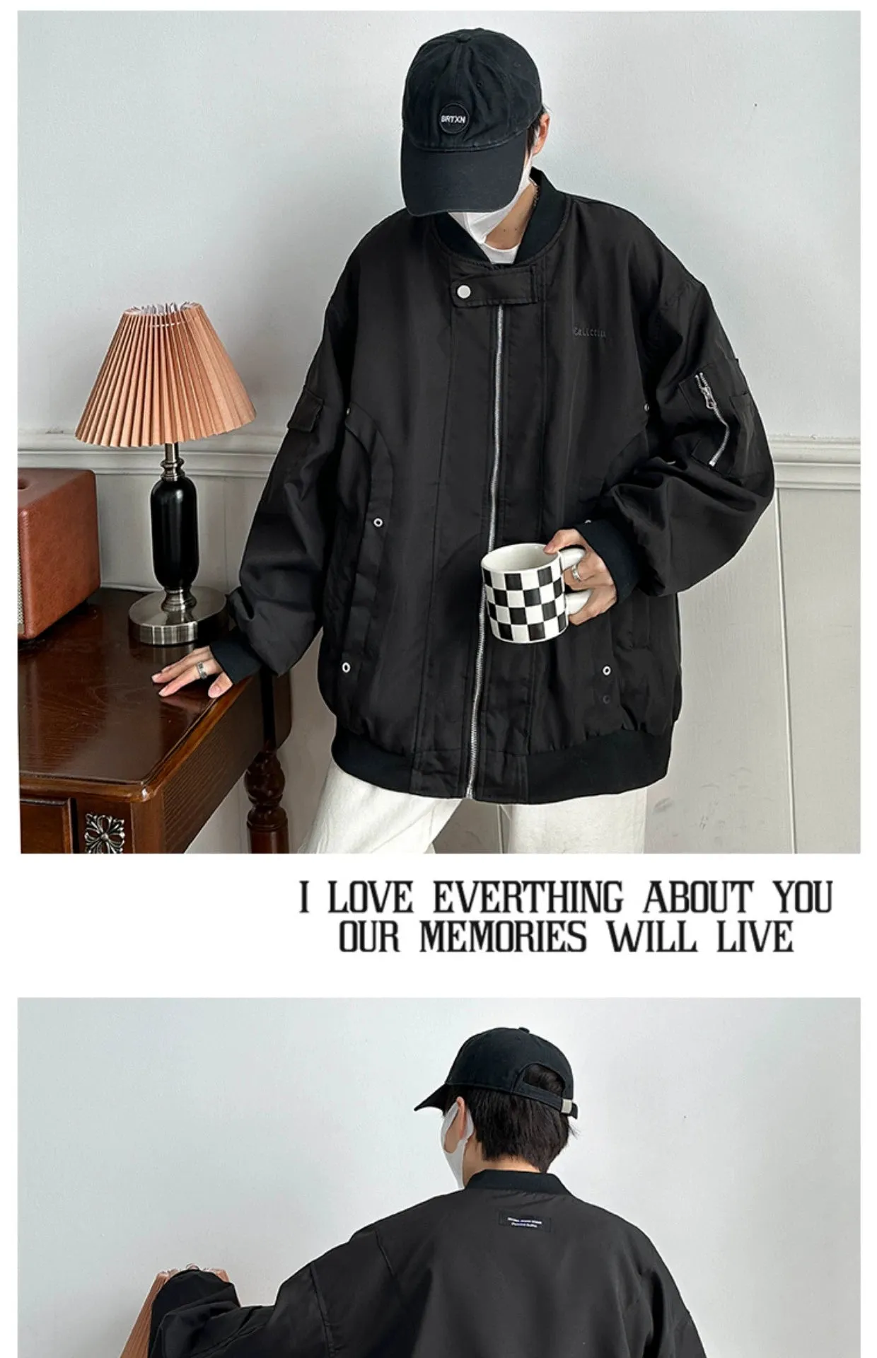 Trendy Spring and Autumn Loose Street Pilot Jacket